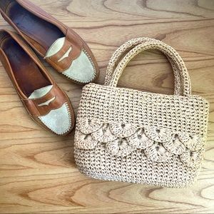 VNG boho woven raffia bag